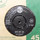 Elvis Presley - She’s Not You (RCA 101345) 1962 Australian PR0M0 45