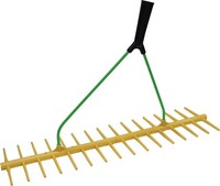 Rechen Mit SchräGer Stielhalterung Rasenrechen Gartenrechen Harke Laubrechen