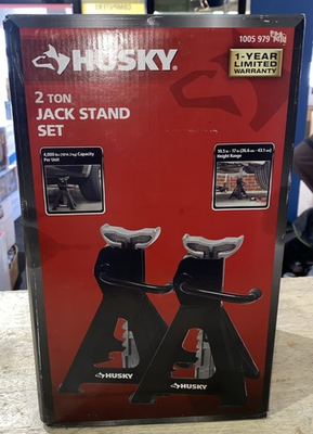 #ad Husky 2 Ton Steel Car Jack Stands NEW $45.00