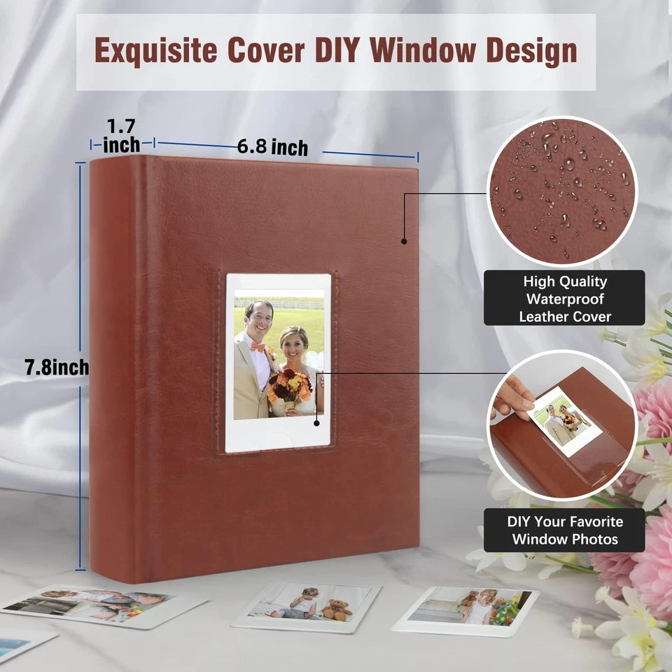 Álbum de fotos para mini cámara Fujifilm Instax, álbum de fotos de 180 bolsillos con Wri... Foto 4 de 4