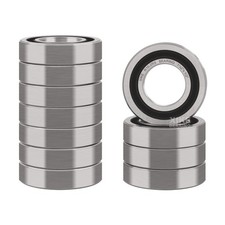 10 Pcs R16-2RS Double Rubber Seal Bearings 1" x 2" x 1/2", Pre-Lubricated and...