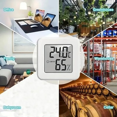 Digitales LCD Thermometer Hygrometer Innen Raumtemperatur Luftfeuchtigkeit Messgerät UK