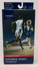 Sigvaris 412 Performance Compression Knee-High Unisex Socks, 20-30mmHg Size ML 