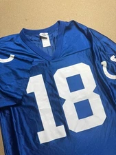VINTAGE PAYTON MANNING INDIANAPOLIS COLTS AUTHENTIC FOOTBALL JERSEY W/"C" SIZE L