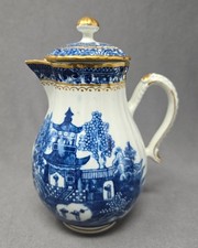 Caughley Salopian Ware Lidded Creamer 18th C.