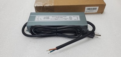 LLTOP IP67 Waterproof LED Power Supply AC 90-130V 50/60Hz to DC 12V 8A 200W