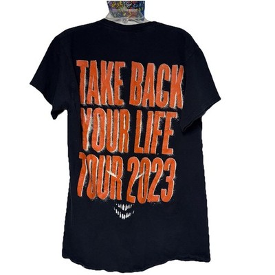 2023 Disturbed Take Back Your Life Tour Shirt Mens Medium  Preowned Hard Rock