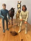 Johnny West Vintage Lot- 2 Action Figures + 2 Horses 1960’s Used, Flawed