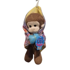 New Kipp Brothers 10” Snug Buddies Green Monkey Security Blanket Plush Lovey