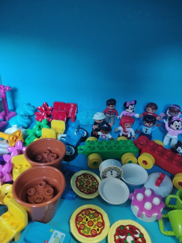 LEGO Duplo 246-Piece Mix Lox Figures Cat Food Furniture Blocks  Frozen Case Toy - Image 4 of 4