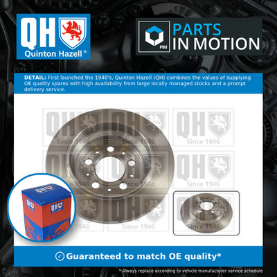 2x Brake Discs Pair Solid fits VOLVO S60 Mk1 2.4D Rear 01 to 10 288mm Set QH New