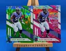 Albert McClellan 2017 Unparalleled RC rookie card lot x2 Pink Lime Green Ravens