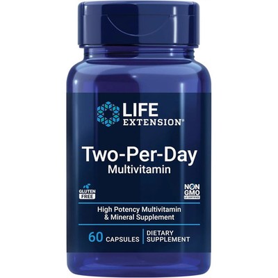 Life Extension Two-Per-Day Multivitamin, 60 Capsules