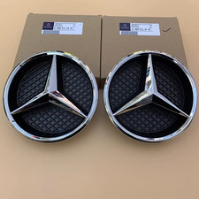 Front Grille Black Star Badge Fits For Mercedes Benza C B Cla Cls Class Gla Glk