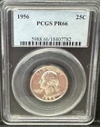 1956 SILVER Washington Quarter PCGS PR66