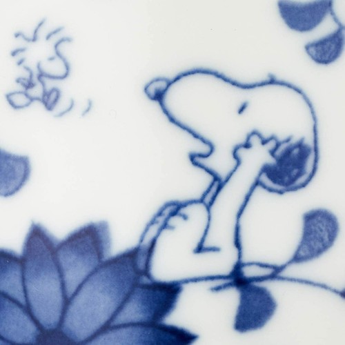 Snoopy Ai Karakusa Indigo Arabesque Mug Cup 280ml 630133 MADE IN JAPAN - Picture 4 of 4