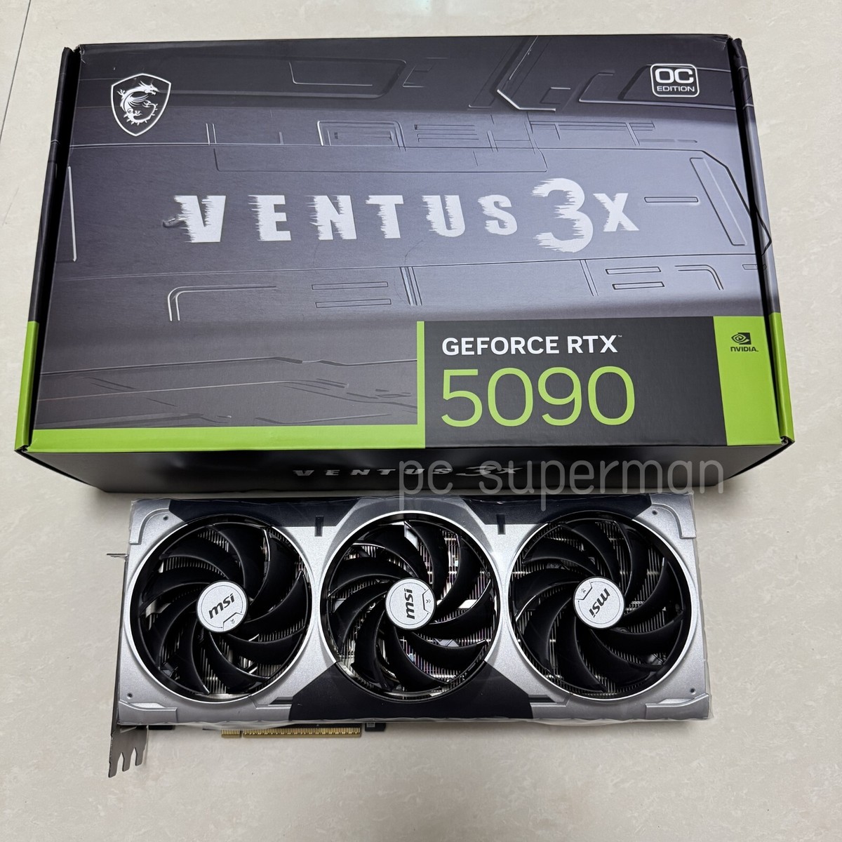 未開封MSI GeForce RTX 5090 32G VENTUS 3X OC MSI NVIDIA GeForce GeForceRTX 5090 32G VENTUS 3X OC 32GB