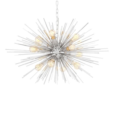 EICHHOLTZ Design moderner Chandelier Boivin Nickel E27  Kostenfreie Lieferung 