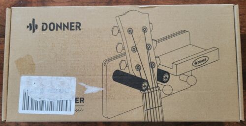 Donner Guitar Wall Mount Shelf Wood Hanger Holder Hanging Rack + Storage Shelf - Picture 3 of 5