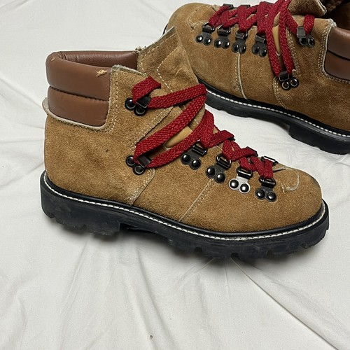 Montblanc Womens Suede Vintage Hiking Shoes Boots B SZ 5.5 - Picture 3 of 7