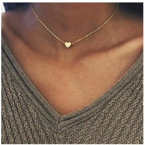 Women Gold Silver Plated Small Heart 