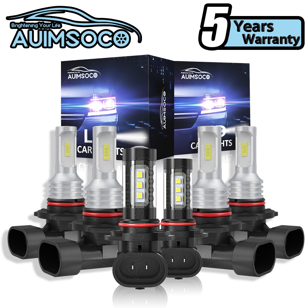For Ford EXPEDITION 2003-2006 6000K LED Headlight+Fog Light Bulb Kit Combo White