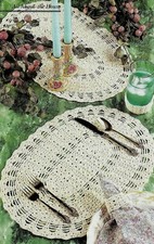 TABLE SETTING PLACE MAT RUNNER MORE DIGEST SIZE CROCHET PATTERN INSTRUCTIONS