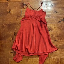 Francesca's Miami Red Tieback Dress Spaghetti Strap Sz XS NWT $56 Boutique
