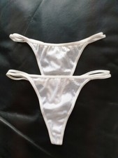 LOT DE 2 STRINGS MARQUE WONDERBRA TAILLE 2 COLORI BLANC REF 7521