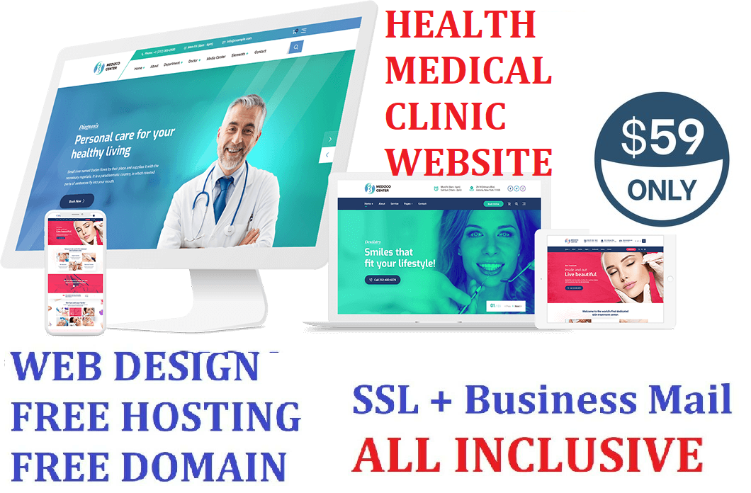 Medical, Dental HEALTH CARE CLINIC WEB SITE DESIGN Pages Free Do