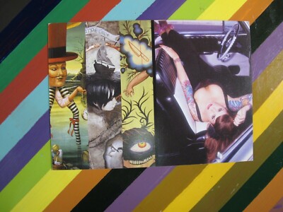 vtg David Perry @ The Shooting Gallery 2005 art show flyer card GRAF outsider