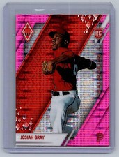 2022 Panini Chronicles #5 Josiah Gray RC Rookie Phoenix Pink Pulsar