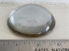 BRITISH RAILWAY BR CLEAR BULLSEYE LAMP GLASS 3.5 inch DIA BY 1.00 inch DEEP