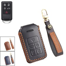 Genuine Leather Car Smart Key Fob Case Cover Bag For Volvo Xc60 Xc70 V70 S60 S80