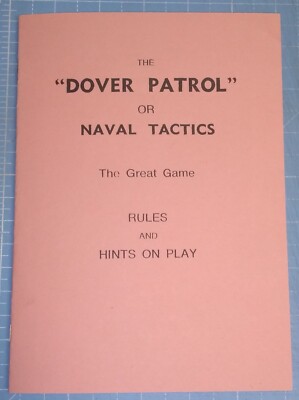 Dover Patrol, Ersatzregelbuch + zwei Kampfmatrixkarten, für H.P. Gibson