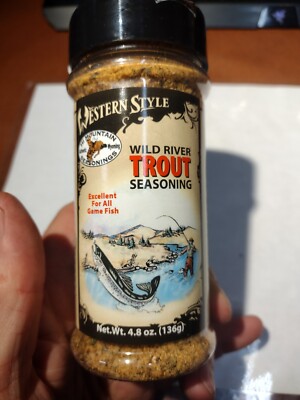 HI MOUNTAIN SEASONINGS wild river trout seasonings new larger 4.8 ounce bottle