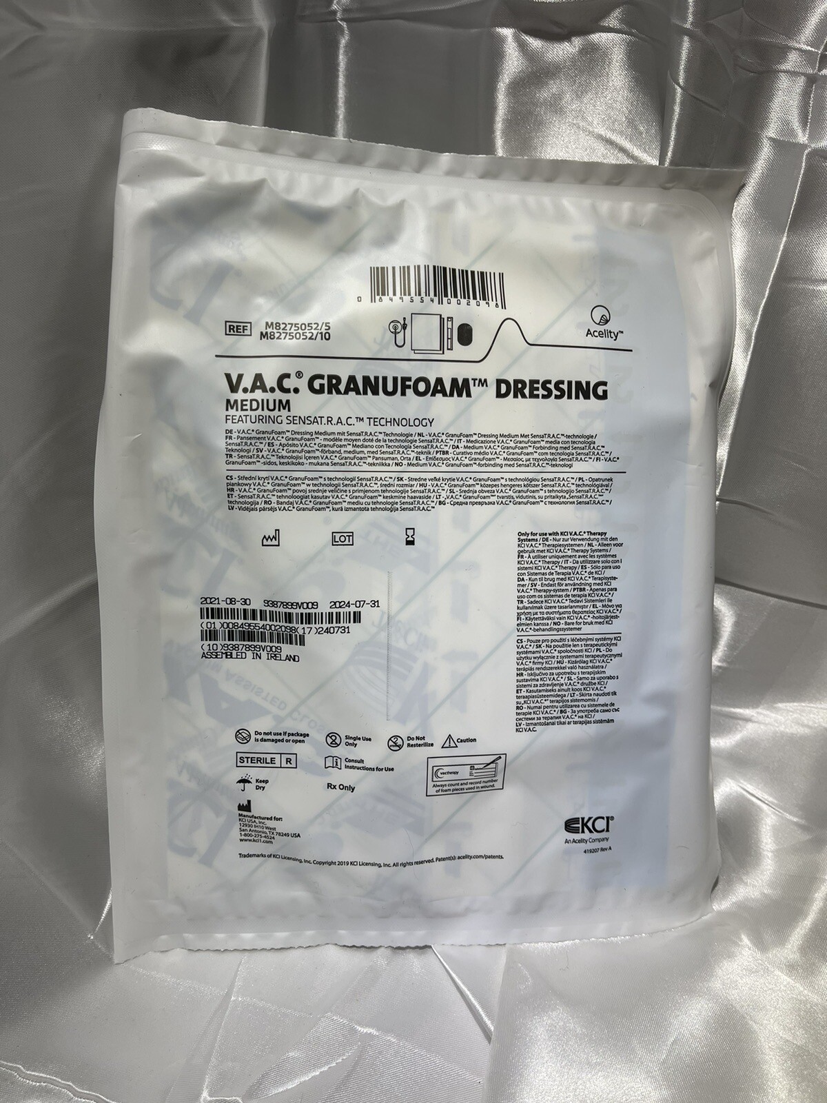 X5 VAC Granufoam Dressing Wound Care, Medium Size, Sealed, BOX OF 5 eBay