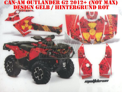 AMR ATV DEKOR GRAPHIC KIT CAN-AM OUTLANDER STD & MAX/XMR MELTDOWN - LAGERWARE