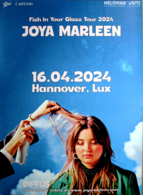 JOYA MARLEEN - 2024 - In Concert - Fish In Your Glass Tour - Poster - Hannover