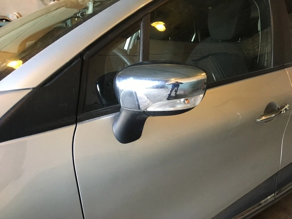 2 SPIEGELKAPPEN SPIEGEL AUßENSPIEGELKAPPEN CHROM für RENAULT CLIO 4 IV 2012-2017 - Imagen 3 de 4