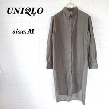 Uniqlo U -Shirt Dress Haori Khaki Mama Code Casual