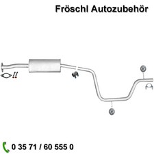 für Volvo V70 III 1,6 T4F 135 Mitteltopf Auspuff Auspuffanlage Anbausatz a*