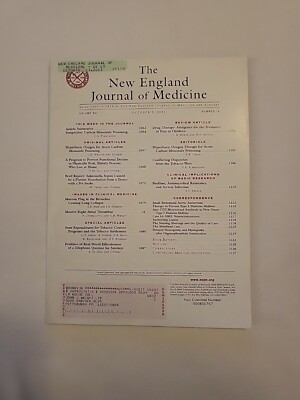2002 October 3, New England Journal of Medicine, Drug Therapy, (MH446)