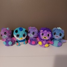 Hatchimals Dragon Pink  Purple WORKS Eyes Light Up And Talks set of 5