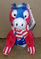 Dakin Patriotic DEMOCRATIC DONKEY 5" Bean Bag Plush w/ Tag