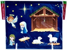 Nativity Scene Sticker Set,Happy Birthday Jesus 12 Stickers 5.9"x5" Hobby Lobby
