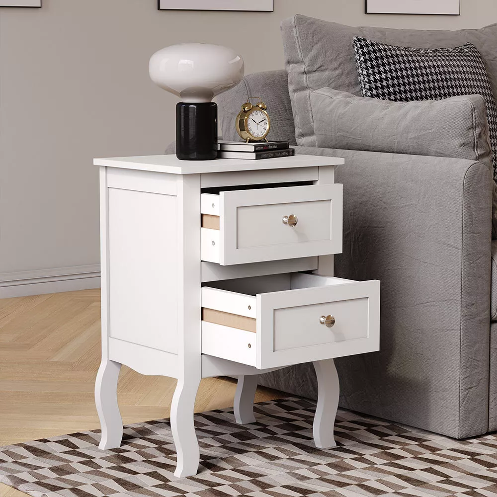 Used white nightstand deals