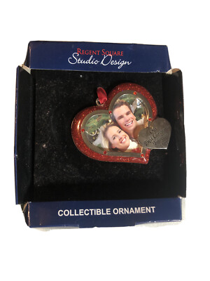 REGENT SQUARE STUDIO DESIGN RED HEART FRAME  COLLECTIBLE ORNAMENT Box Is Damaged