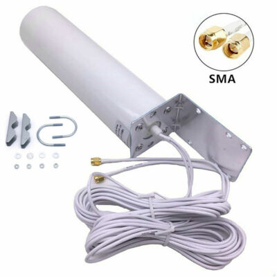High Gain 12dBi Outdoor Dual SMA Male Antenna 3G 4G LTE Router Signal Booster C#