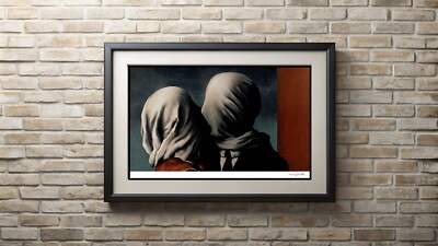Rene Magritte, ''The Lovers II'' Lithograph